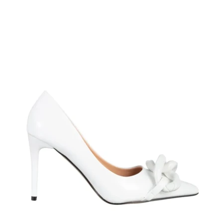 Pantofi dama cu toc Semina albi