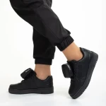 Pantofi sport dama negri din piele ecologica Inola