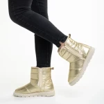 Cizme dama aurii din material textil Giuditta