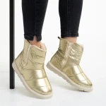 Cizme dama aurii din material textil Giuditta