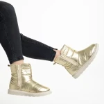 Cizme dama aurii din material textil Giuditta