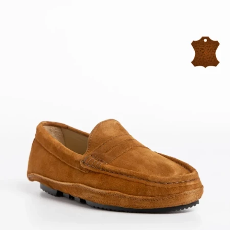Mocasini unisex Carvela camel din piele naturala Nikolai