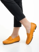Mocasini dama Carvela portocalii din piele naturala Carmella