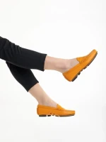 Mocasini dama Carvela portocalii din piele naturala Carmella