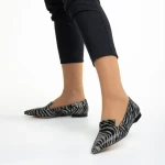 Balerini dama Marco negri din piele naturala Lally