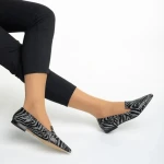 Balerini dama Marco negri din piele naturala Lally