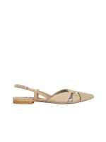 Pantofi dama Marco bej din piele naturala Alfonsina