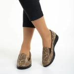 Pantofi dama bej din piele naturala Liora