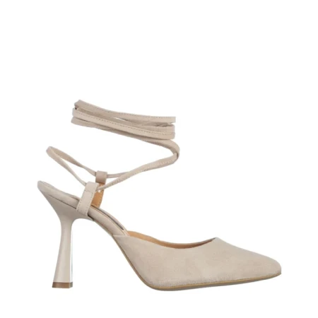 Pantofi dama Marco bej din piele intoarsa Andrada