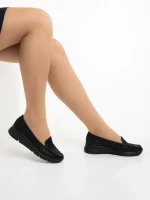 Mocasini dama negri din piele naturala Zofia