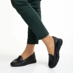 Mocasini dama negri din piele naturala Zofia