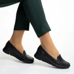 Mocasini dama negri din piele naturala Zofia