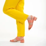 Sandale dama Marco roz din piele naturala Joni