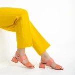 Sandale dama Marco roz din piele naturala Joni