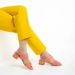 Sandale dama Marco roz din piele naturala Joni