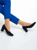 Pantofi dama Marco albastri din piele intoarsa Gitta