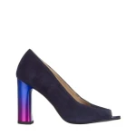 Pantofi dama Marco albastri din piele intoarsa Cecelia