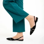 Pantofi dama Marco negre din piele naturala Alfonsina