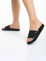 Papuci dama negri din material sintetic Raimonda