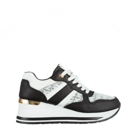 Pantofi sport dama negri din piele ecoloigca Izebel