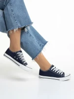 Tenisi dama albastri din material textil Sanaa