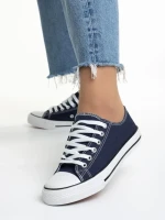 Tenisi dama albastri din material textil Sanaa