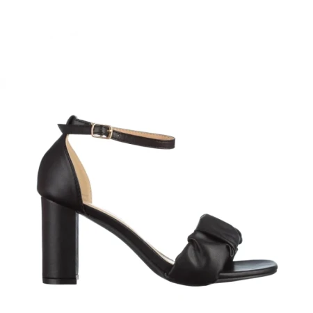Sandale dama negre din piele ecologica Ederne