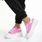 Tenisi dama roz din material textil Abon