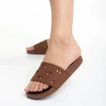 Papuci dama maro din material sintetic Raimonda