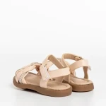 Sandale copii roz din piele ecolgica Raima