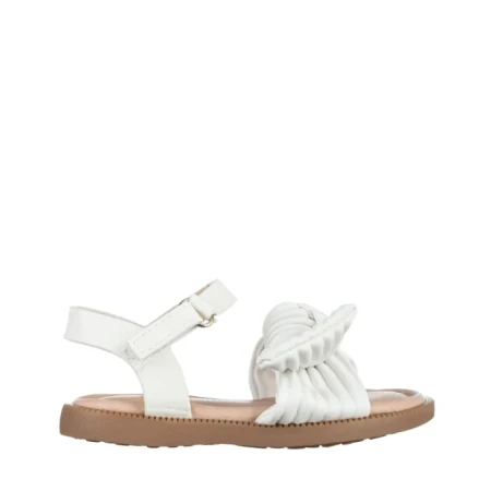 Sandale copii albe din piele ecologica Anuki