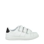 Pantofi sport copii albi cu negru din piele ecologica Frost