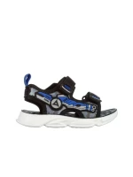 Sandale copii negre cu albastru din material textil Tihana