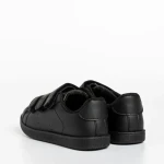 Pantofi sport copii negri din piele ecologica Frost