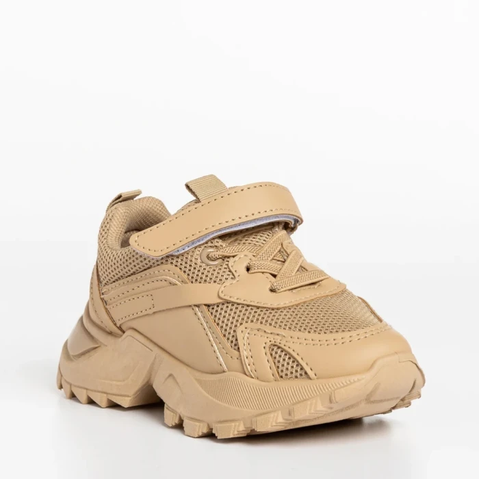 Pantofi sport copii bej din material textil Vincent