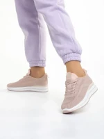 Pantofi sport dama roz din material textil Jelena
