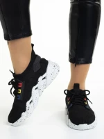 Pantofi sport dama negri din material textil Ankita