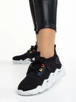 Pantofi sport dama negri din material textil Ankita