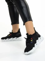 Pantofi sport dama negri din material textil Ankita