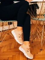 Pantofi sport dama bej din material textil Ankita