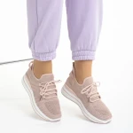 Pantofi sport dama roz din material textil Aryana