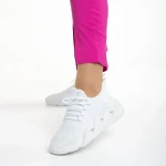 Pantofi sport dama albi din material textil Leanna