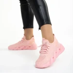 Pantofi sport dama roz din material textil Leanna