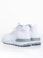 Pantofi sport barbati albi din material textil Ramiro