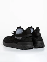 Pantofi sport barbati negri din material textil Tiago