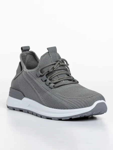 Pantofi sport barbati gri din material textil Kaiden