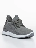 Pantofi sport barbati gri din material textil Kaiden