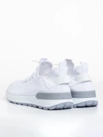 Pantofi sport barbati albi din material textil Kaiden