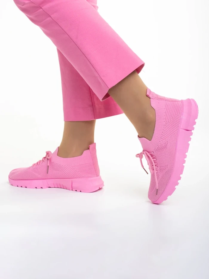 Pantofi sport dama fucsia din material textil Dasa
