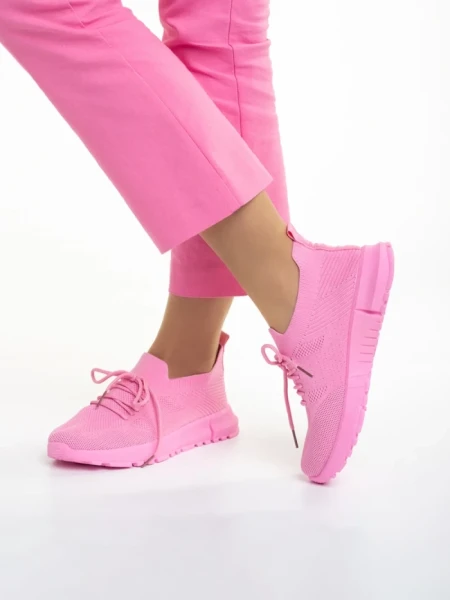 Pantofi sport dama fucsia din material textil Dasa